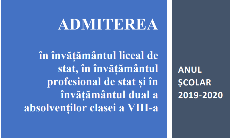 Broșură cu informații pentru viitorii liceeni