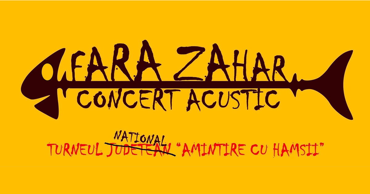 Concert acustic „Fără Zahăr” la Casa Veche